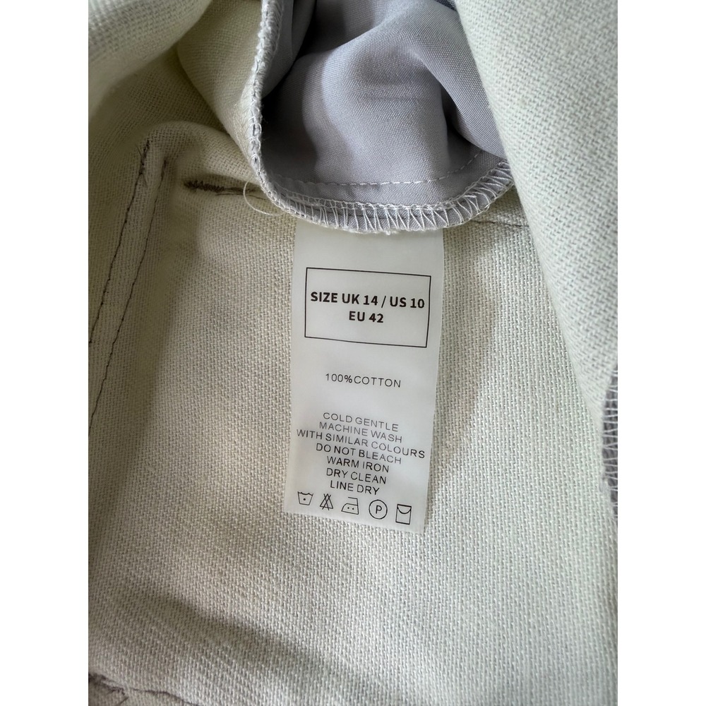 Maniere De Voir Grey Digital Camo Cargo Pants Women Streetwear Utility SIZE10 - Picture 9 of 11